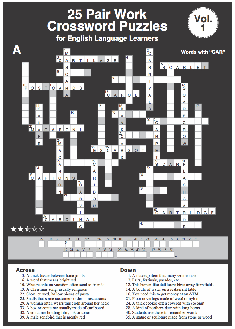 Crossword Puzzle Book Volume 1